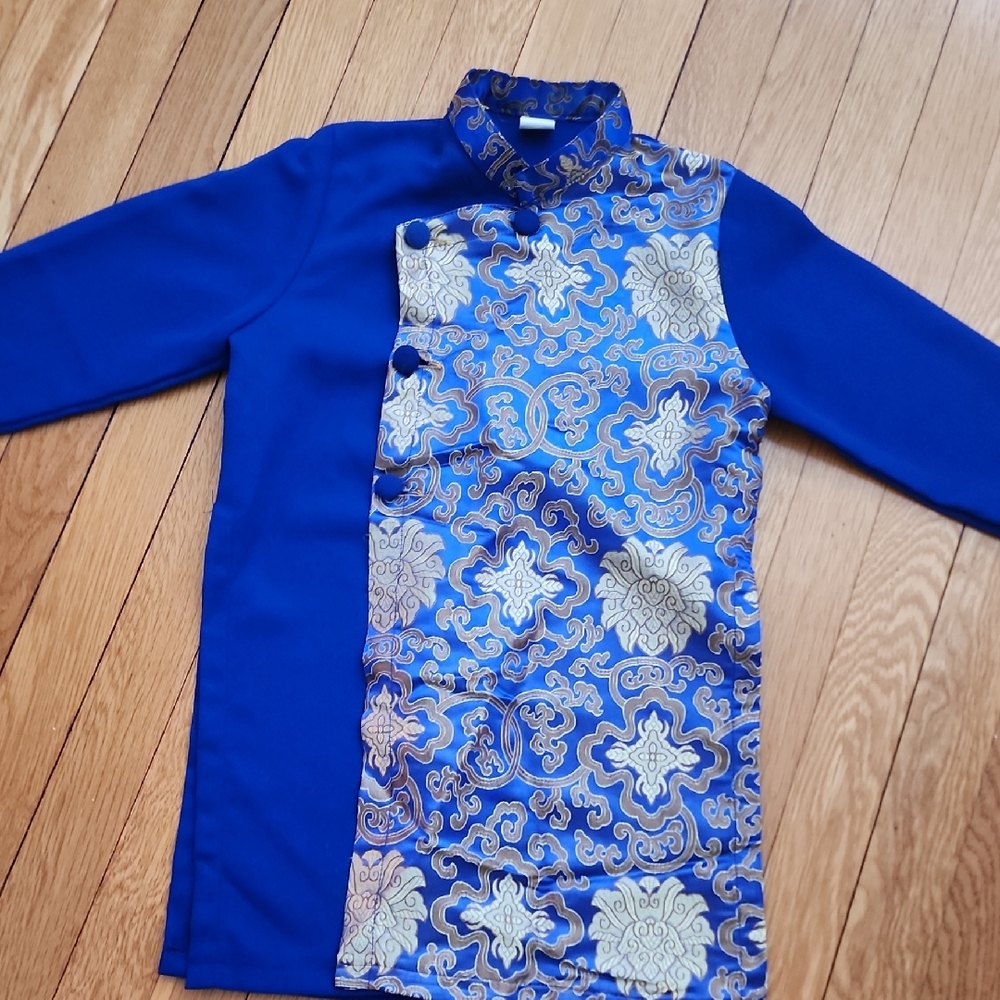 Blue and Gold Patterned Tunic